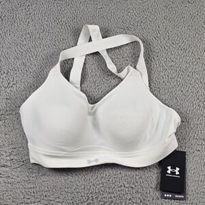 Under Armour Sports Bra Womens Medium White Infinity High Bra Crossback Support